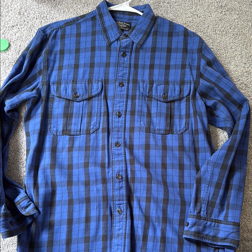 Filson Blue and Black Plaid Men's Shirt